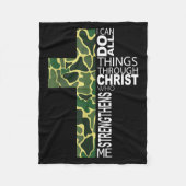 Couverture Polaire I Can Do All Things Through Christ Who Strengthens (Devant)