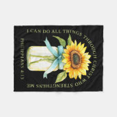 Couverture Polaire I Can Do All Things Through Christ Who Strengthens (Devant (Horizontal))