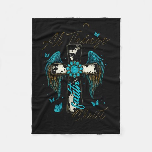 Couverture Polaire I Can Do All Things Through Christ Who Strengthens (Devant)