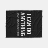 Couverture Polaire I Can Do Anything Except Reach The Top Shelf, Funn (Devant (Horizontal))