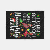 Couverture Polaire I Can Get You On The Naughty List Flamingo Christm (Devant (Horizontal))