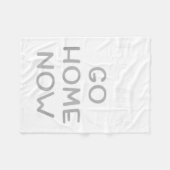 Couverture Polaire I Can Go Home Now Motivational Workout  (Devant (Horizontal))