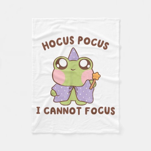 Couverture Polaire I Cannot Focus Funny Adhd Sitive Frog (Devant)