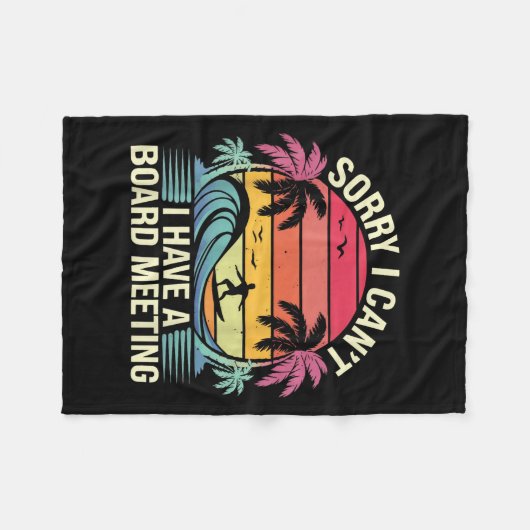 Couverture Polaire I Cant I Have A Board Meeting (Devant (Horizontal))