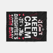 Couverture Polaire I Can't Keep Calm It's (Devant (Horizontal))