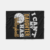 Couverture Polaire I Cant My Daughter Has Volleyball - Netball Traini (Devant (Horizontal))