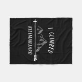 Couverture Polaire I Climbed Kilimanjaro Summit Mountain Climbing Nat (Devant (Horizontal))