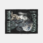 Couverture Polaire I Clogged Your Toilet Funny Alpha Wolf Meme  (Devant (Horizontal))