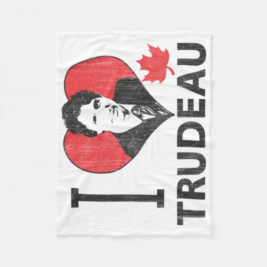 Couverture Polaire I coeur Trudeau (Devant)