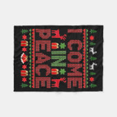 Couverture Polaire I Come In Peace Couple Matching Ugly Christmas Swe (Devant (Horizontal))