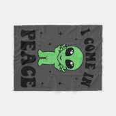 Couverture Polaire I Come In Peace I'm Peace Family Valentine Funny C (Devant (Horizontal))
