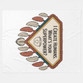 Couverture Polaire I Create Humans. What’s Your Superpower (Devant (Horizontal))