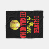 Couverture Polaire I Created A Monster She Calls Me Dad Girl Softll C (Devant (Horizontal))