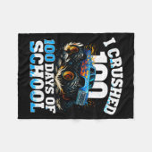 Couverture Polaire I Crushed 100 Days Of School Monster Truck 100th D (Devant (Horizontal))