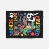 Couverture Polaire I Crushed 67 Days Of School Shirts Dino Students 6 (Devant (Horizontal))