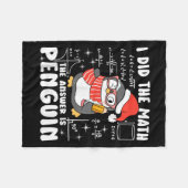 Couverture Polaire I Did The Math The Answer Is Penguin Christmas Mat (Devant (Horizontal))