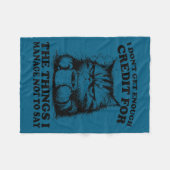 Couverture Polaire I Don’t Get Enough Credit For The Things I Manage  (Devant (Horizontal))