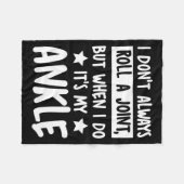 Couverture Polaire I Don't Always Roll A Joint But When I Do It's My (Devant (Horizontal))