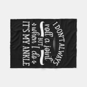 Couverture Polaire I Don't Always Roll A Joint But When I Do, It's My (Devant (Horizontal))