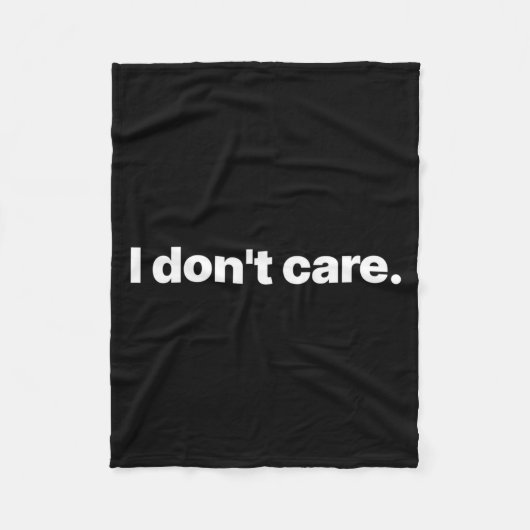 Couverture Polaire I Don't Care Long Sleeve  (Devant)