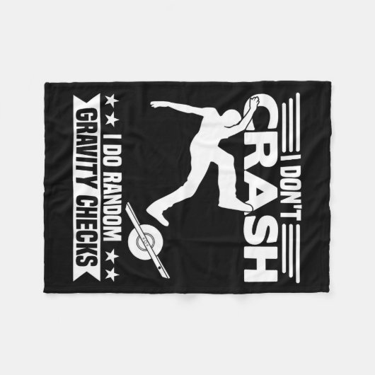 Couverture Polaire I Don't Crash I Do Random Onewheel Gravity Checks  (Devant (Horizontal))