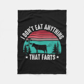 Couverture Polaire I Don't Eat Anything That Farts  (Devant)