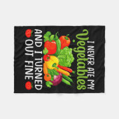 Couverture Polaire I Don't Eat Anything Vegetables Funny Vegetarian S (Devant (Horizontal))
