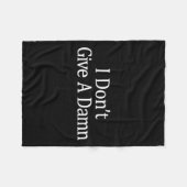 Couverture Polaire I Don't Give A - (Devant (Horizontal))