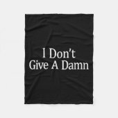 Couverture Polaire I Don't Give A -  (Devant)