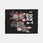 Couverture Polaire I Dont Give A Rats Mouse Donkey Funny Sarcastic An (Devant (Horizontal))