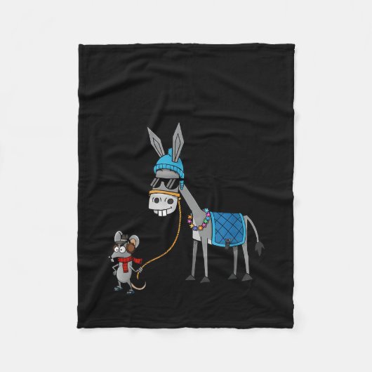 Couverture Polaire I Don't Give A Rats S Azz Mouse Funny Animal  (Devant)