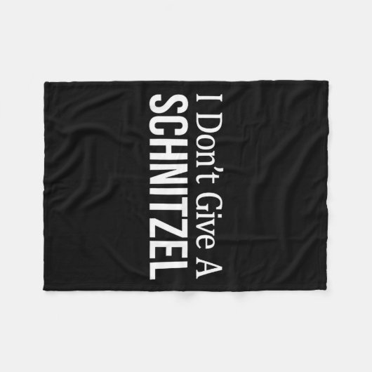 Couverture Polaire I Don't Give A Schnitzel -  (Devant (Horizontal))