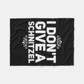 Couverture Polaire I Don't Give A Schnitzel Shirt Funny German Tee  (Devant (Horizontal))