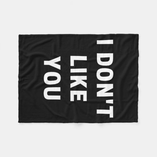 Couverture Polaire I Don't Like You - I'm Difficult  (Devant (Horizontal))