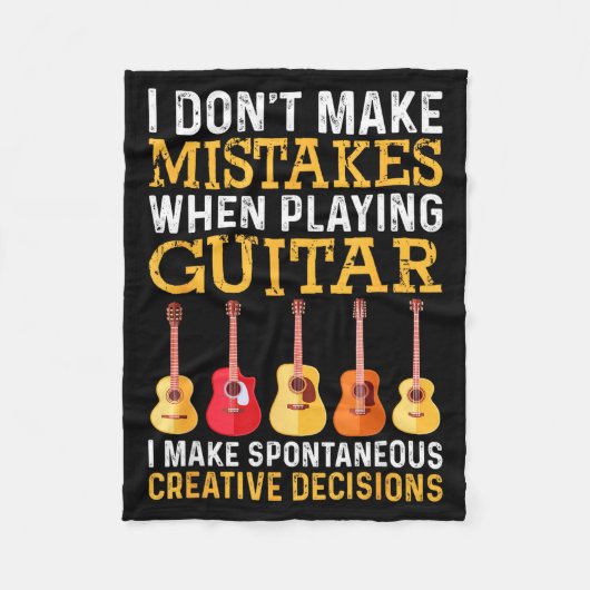 Couverture Polaire I Don't Make Mistakes When Playing Guitar Funny Gu (Devant)