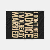 Couverture Polaire I Dont Need Advice Im Already Married Daily Marrie (Devant (Horizontal))