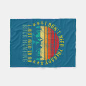 Couverture Polaire I Don't Need Therapy I Just Need To Go Rock Huntin (Devant (Horizontal))