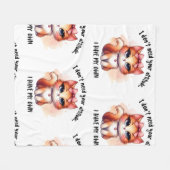 Couverture Polaire I Don't Need Your Attitude Funny Cat Lover Gift  (Devant (Horizontal))