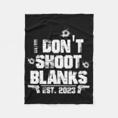 Couverture Polaire I Don't Shoot Blanks Est 2023, Promoted To Daddy, (Devant)