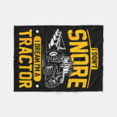 Couverture Polaire I Don't Snore I Dream I'm A Tractor - Funny Farmer (Devant (Horizontal))