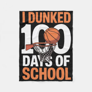 Couverture Polaire I Dunked 100 Days Of School Sketll Achievement