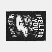 Couverture Polaire I Fell For You Somewhere Holes 3 And 4 Mini Golf  (Devant (Horizontal))