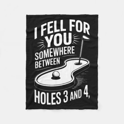 Couverture Polaire I Fell For You Somewhere Holes 3 And 4 Mini Golf  (Devant)