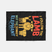 Couverture Polaire I Follow The Lamb Not The Or The Elephant Christia (Devant (Horizontal))