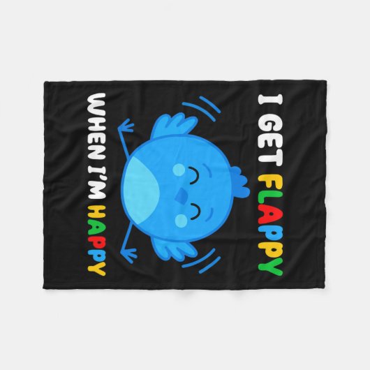Couverture Polaire I Get Flappy When I'm (Devant (Horizontal))