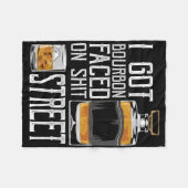 Couverture Polaire I Got Bourbon Faced Street - Whiskey & Bourbon (Devant (Horizontal))