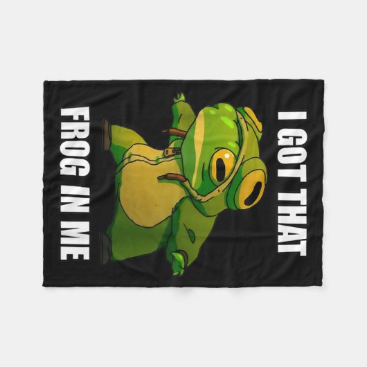 Couverture Polaire I Got That Frog In Me  (Devant (Horizontal))
