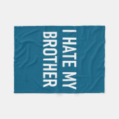 Couverture Polaire I Hate My Brother, Funny, Jokes, Sarcastic  (Devant (Horizontal))