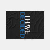 Couverture Polaire I Have Decided Christian Baptism Faith (Devant (Horizontal))