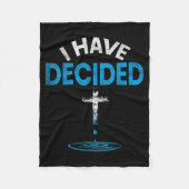 Couverture Polaire I Have Decided To Follow Jesus Christian Baptism M (Devant)